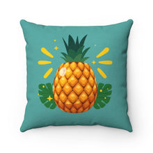 Load image into Gallery viewer, Pineapple Parade (Teal) Pillow &amp; Case
