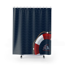 Load image into Gallery viewer, Nautical Captain Shower Curtain
